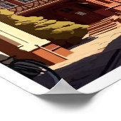 ワイマードイツトラベルヴィンテージイラストレーション ポスター (角)