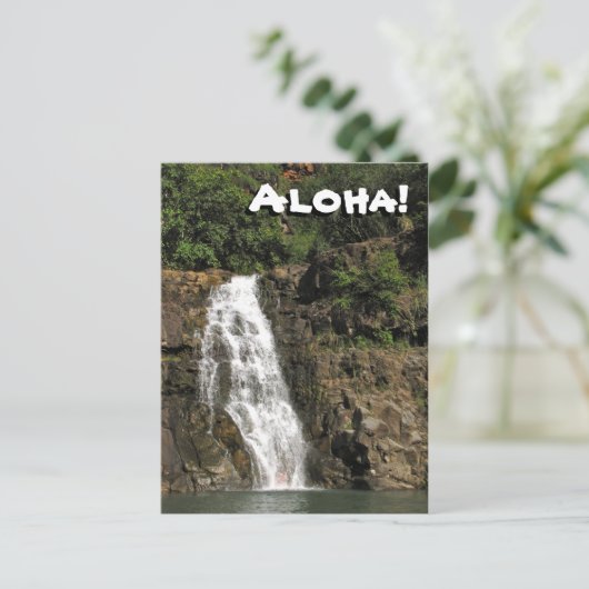 ワイメアオードゥボンウォーターフォール ポストカード (スタンド正面)