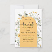 ワイモダンルドフラワーブライダルシャワー招待状 招待状 (正面)