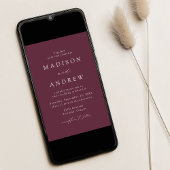 ワイモダンンエレガ結婚ンス 招待状