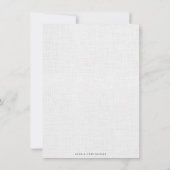 ワイモダンンステインリングや輪ブライダルシャワー招待状 招待状 (裏面)