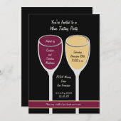 ワイモダンンテイスティングパーティの招待状 招待状 (正面/裏面)