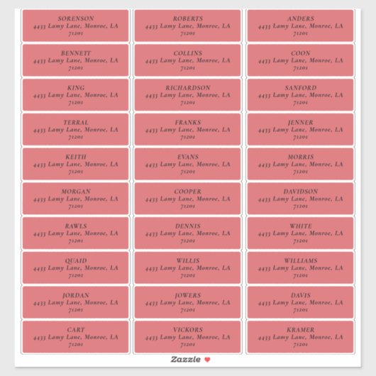 ワイモダンントゥリ結婚ップ住所 シール (シート)