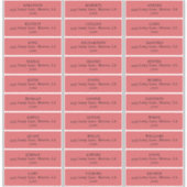 ワイモダンントゥリ結婚ップ住所 シール (正面)