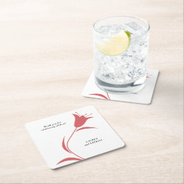 ワイモダンントゥリ結婚ップ スクエアペーパーコースター