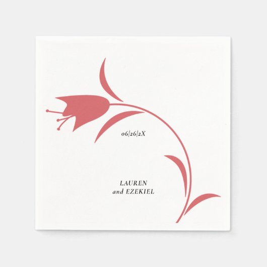 ワイモダンントゥリ結婚ップ スタンダードカクテルナプキン (正面)