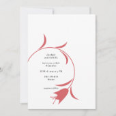 ワイモダンントゥリ結婚ップ 招待状 (正面)