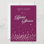 ワイモダンンブライダルシャワーカクテルパーティー招待状 招待状 (裏面)