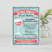 ワイモダンンブライダルシャワーパーティの招待状 招待状 (スタンド正面)