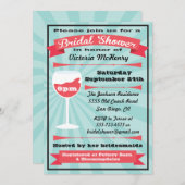 ワイモダンンブライダルシャワーパーティの招待状 招待状 (正面/裏面)