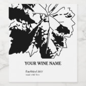 ワイモダンンラベルデザイン ワインラベル (シングルラベル)