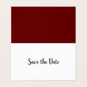 ワイモダンンレッドカレンダー日付カードの保存 名刺 (外部フラット)