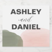 ワイモダンン結婚やワきらめくインを丸める スパークリングワインラベル (シングルラベル)