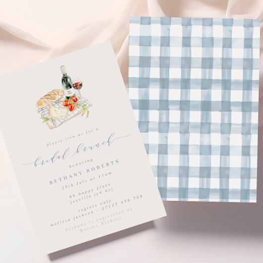 ワイモダンン&チーズブライダルブランチピクニック 招待状