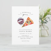 ワイモダンン&ピザパーフェクトペアブライダルシャワー 招待状 (スタンド正面)