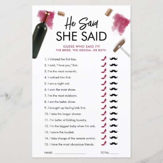 ワイモダンン – 彼は彼女はゲームカードを言った (正面)