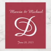 ワイモノグラムのンラベルセット ワインラベル (シングルラベル)