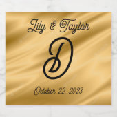 ワイモノグラムのン、シャンパン、任意の飲料ラベル スパークリングワインラベル (シングルラベル)