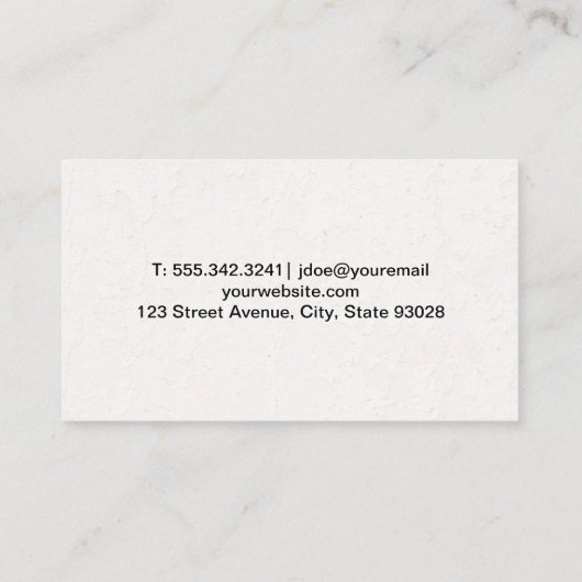 ワイヤで作業する電気技師 名刺 (裏面)