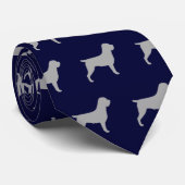 ワイヤのポインティンググリフォンシルエットパターン ネクタイ (ロール)