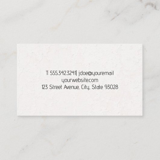 ワイヤを使用する電気技師 名刺 (裏面)