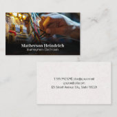 ワイヤを使用する電気技師 名刺 (正面/裏面)