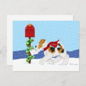 ワイヤキツネクリスマスメール シーズンポストカード (正面/裏面)