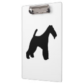 ワイヤキツネテリアサイロブラック クリップボード (左)