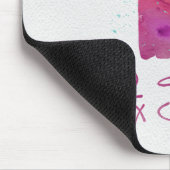 ワイヤキツネテリアシルエット水彩デザイン マウスパッド (コーナー)