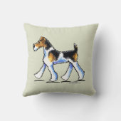 ワイヤキツネテリアトロット クッション (裏面)