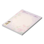 ワイヤキツネテリアハートママ ノートパッド (回転)