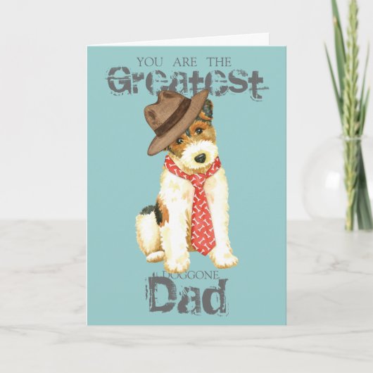 ワイヤキツネテリアパパ カード (正面)