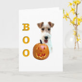 ワイヤキツネテリアボー カード (黄色い花)