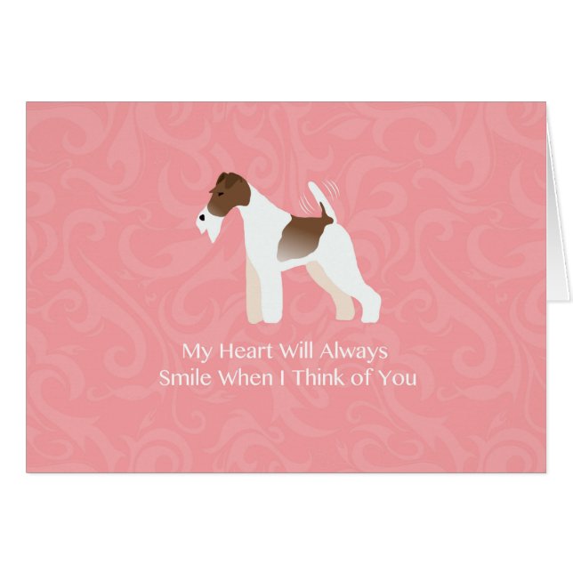 ワイヤキツネテリアミニマリストシルエットデザイン (正面横)