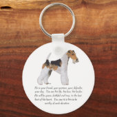 ワイヤキツネテリアメモリ/献身オス キーホルダー (正面)