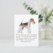 ワイヤキツネテリアメモリ/献身オス ポストカード (スタンド正面)