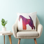 ワイヤキツネテリア幾何学模様シルエット クッション (椅子)