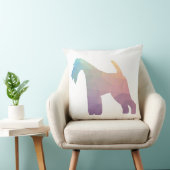 ワイヤキツネテリア幾何学模様シルエット クッション (椅子)