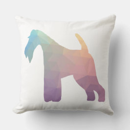 ワイヤキツネテリア幾何学模様シルエット クッション