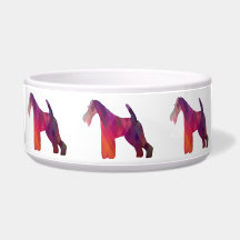 ワイヤキツネテリア幾何学模様シルエット