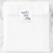 ワイヤキツネテリア投票音声 スクエアシール (バッグ)