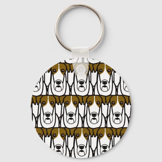 ワイヤキツネテリア キーホルダー (正面)