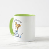 ワイヤキツネテリアIAAM マグカップ (正面左)