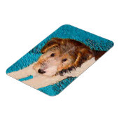 ワイヤキツネテリ絵画ア・パッピーズオリジナルドッグアート マグネット (左側)