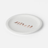 ワイヤシンプルフェイクーモダンデザイン上のと銅 ペーパープレート (アングル)