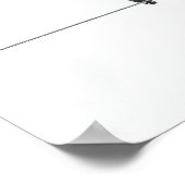 ワイヤシンプルー上の鳥の手書きイラストレーション ポスター (角)