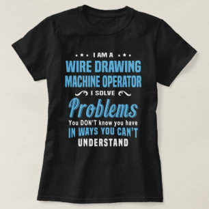 ワイヤスケッチ機械操作者 Tシャツ