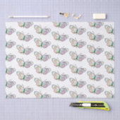 ワイヤバタフライスケッチパターン 薄葉紙 (クラフト)