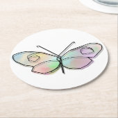 ワイヤバタフライ ラウンドペーパーコースター (アングル)