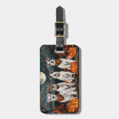 ワイヤフォステリアハロウィン不気味 ラゲッジタグ (正面縦)